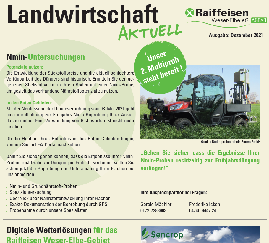 Raiffeisen Weser-Elbe EG - Landwirtschaft Aktuell